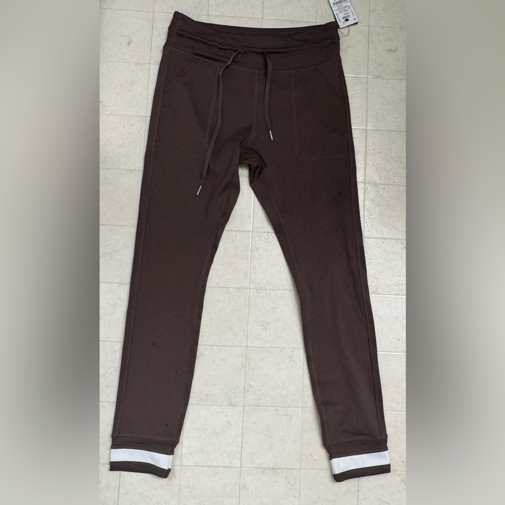 Leg End Leggings Womens Large Brown Capri Stretch Yoga Skinny Activewear